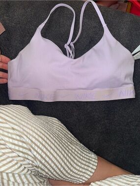 Nike Lavender Light-Impact Sports Bralette